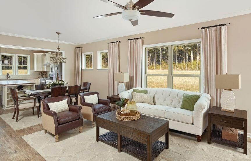 Del Webb Taft Street home plan living room