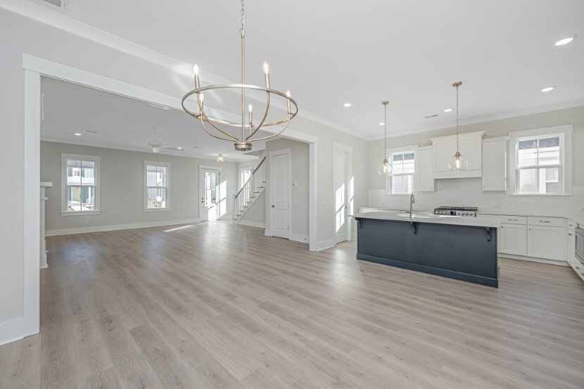 Homes By Dickerson Moultrie home plan dining room into kitchen