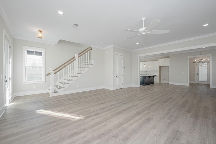 Homes By Dickerson Moultrie home plan living room stairs