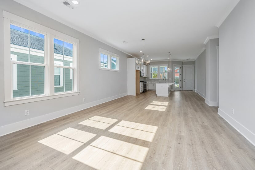 Homes By Dickerson York home plan living room into dining room