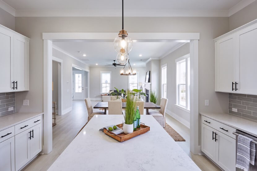 Homes By Dickerson Rutledge home plan kitchen into dining room