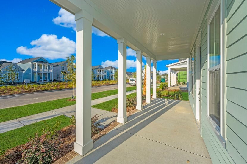 Homes By Dickerson Hampton home plan front porch