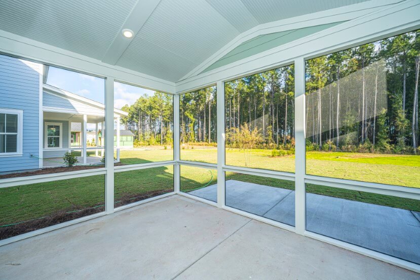 Homes By Dickerson Hampton home plan screened porch