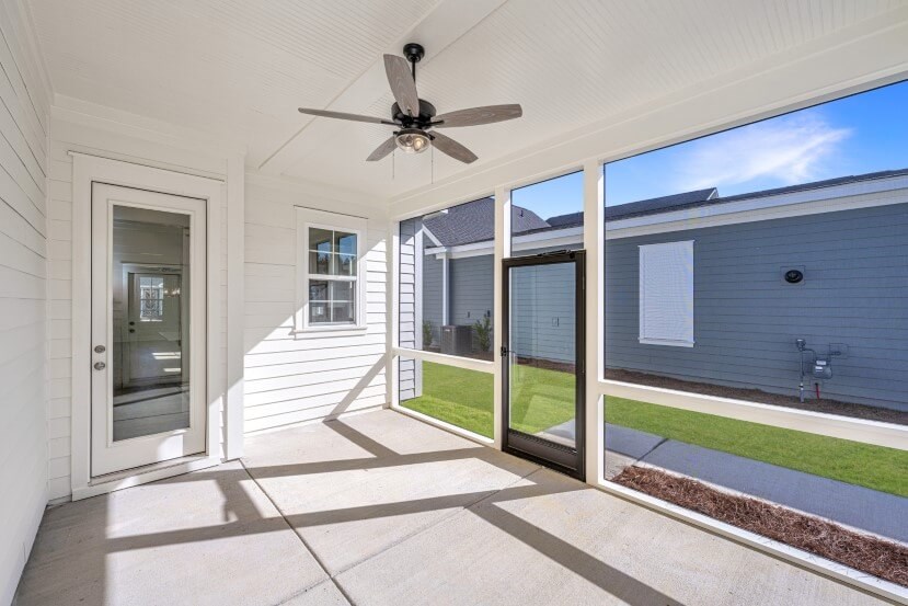 Homes By Dickerson Aberdeen home plan screened porch