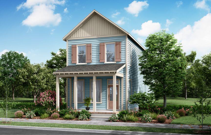 Saussy Burbank Barton O home plan rendering