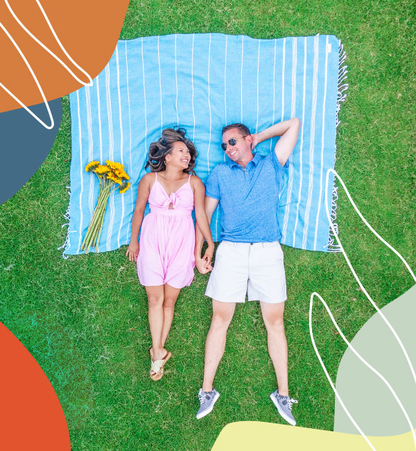 Couple enjoying trail space in Nexton