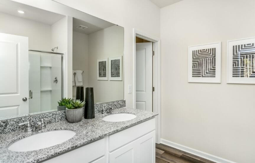 Centex Ibis home plan Owners Bath