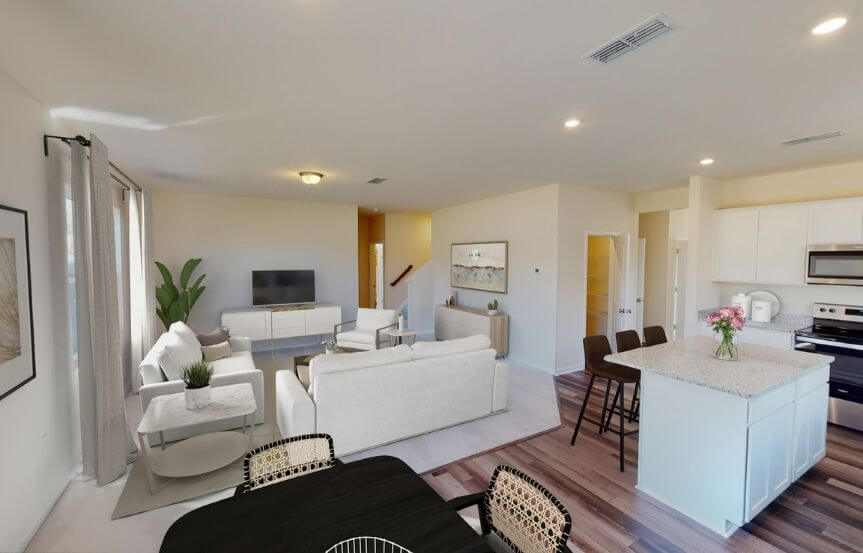 Centex Whimbrel home plan gathering room