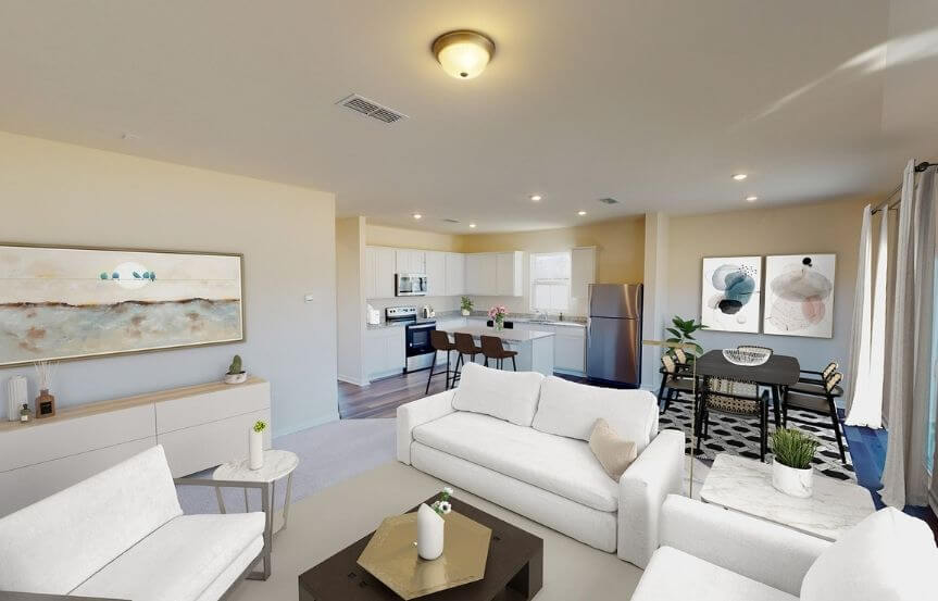 Centex Whimbrel home plan living room