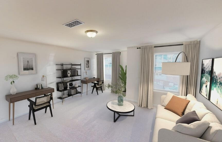 Centex Whimbrel home plan loft area