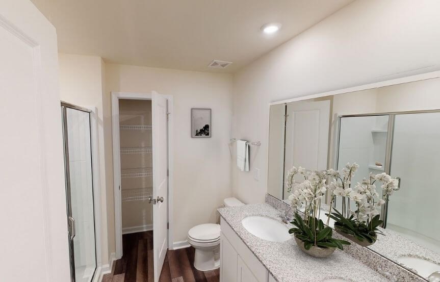 Centex Whimbrel home plan master bathroom