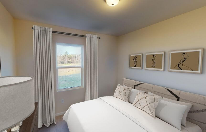 Centex Whimbrel home plan secondary bedroom