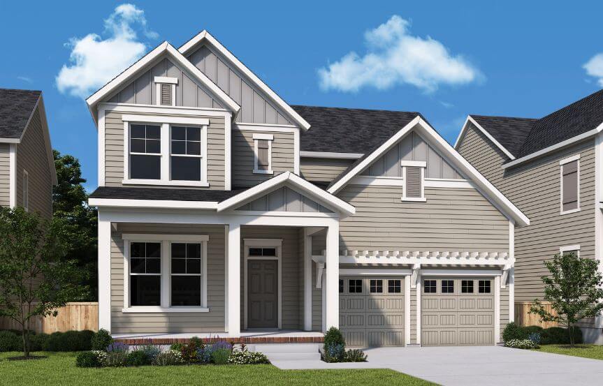 David Weekley Sweetea home plan exterior rendering B