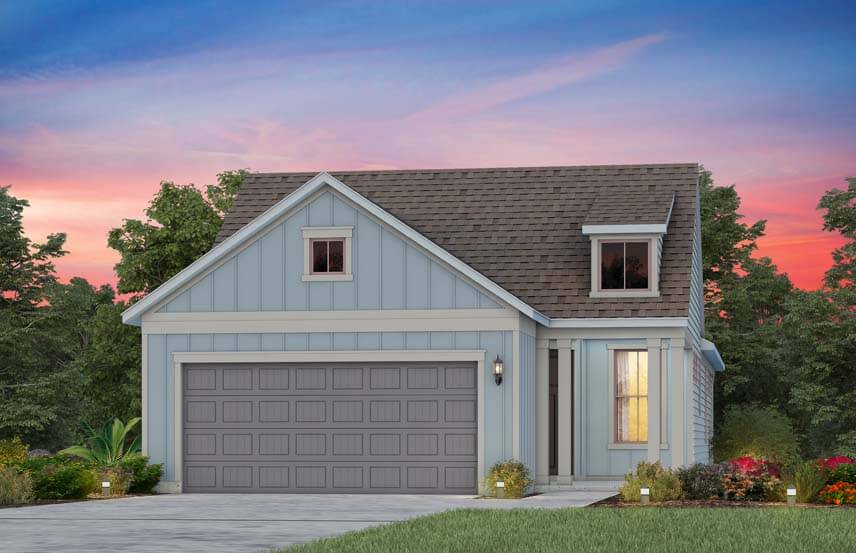 Del Webb Contour home plan exterior rendering - LC102
