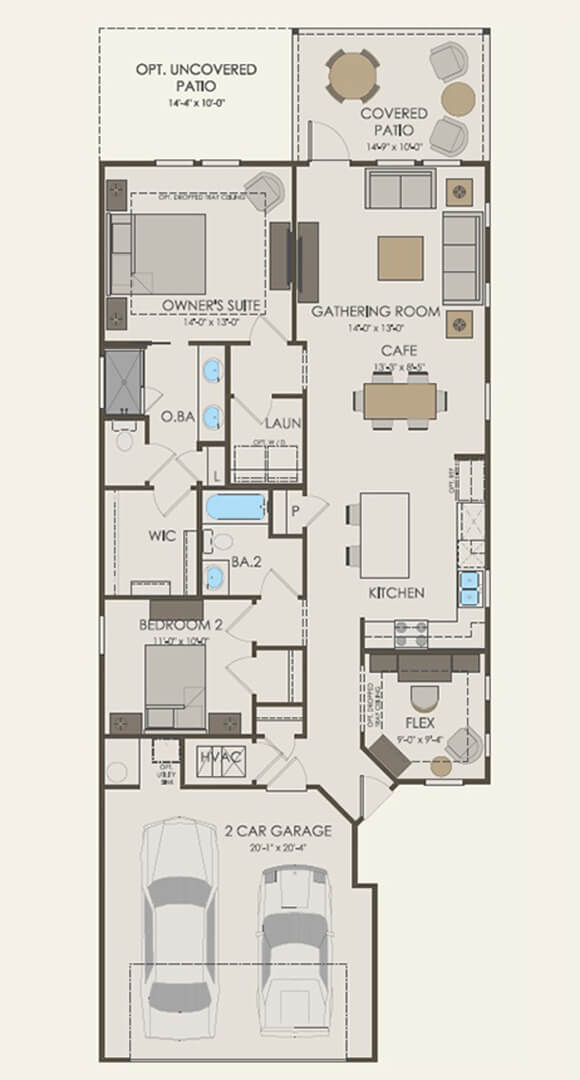 Del Webb Contour home plan First Floor