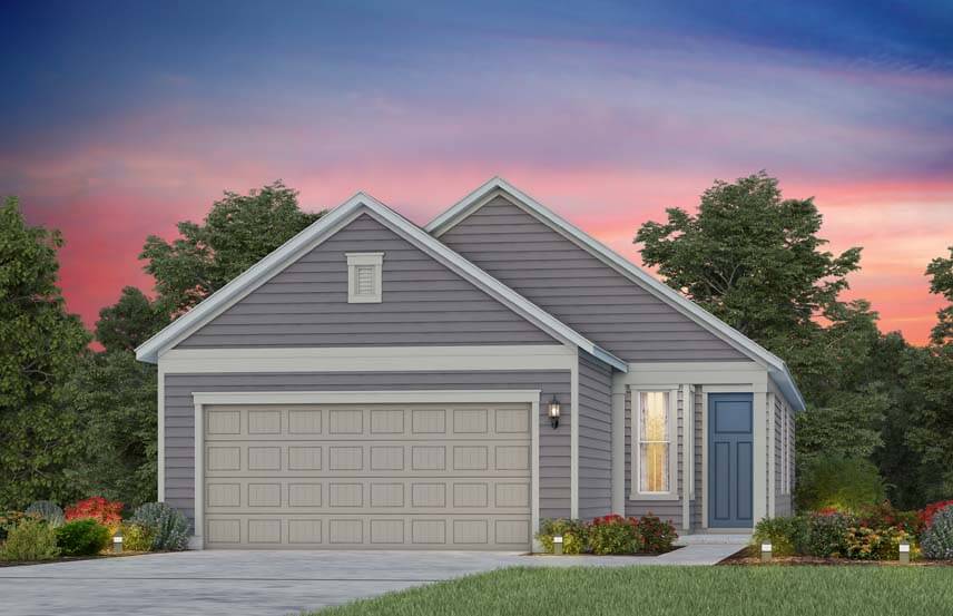 Del Webb Compass home plan exterior rendering - LC101