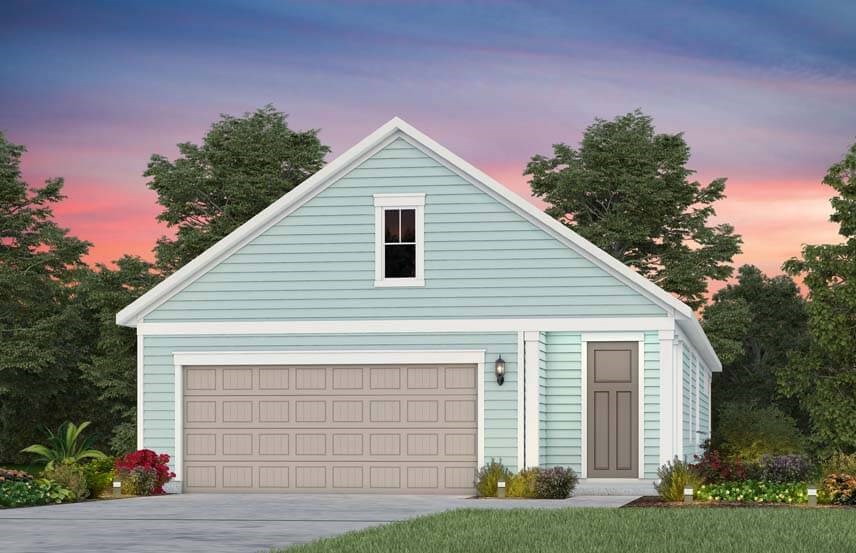 Del Webb Hallmark home plan exterior rendering - LC101