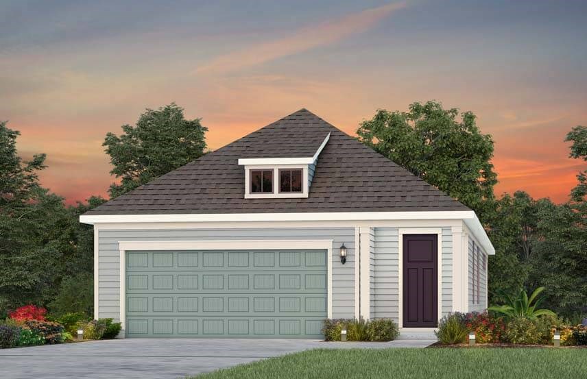 Del Webb Hallmark home plan exterior rendering - LC102