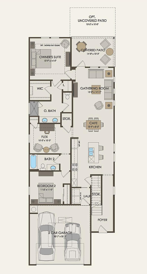 Del Webb Hallmark home plan First Floor