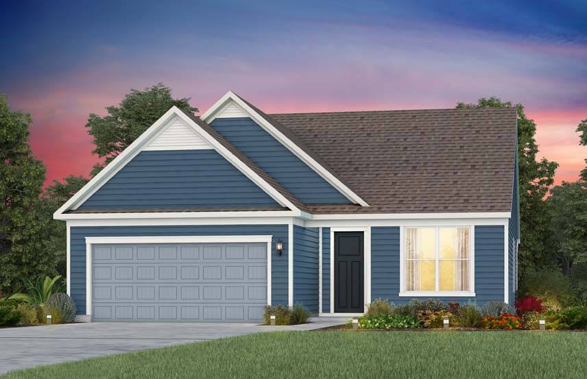 Del Webb Mystique home plan exterior rendering - LC101
