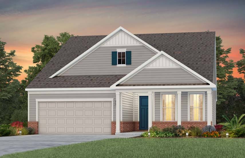 Del Webb Mystique home plan exterior rendering - LC201