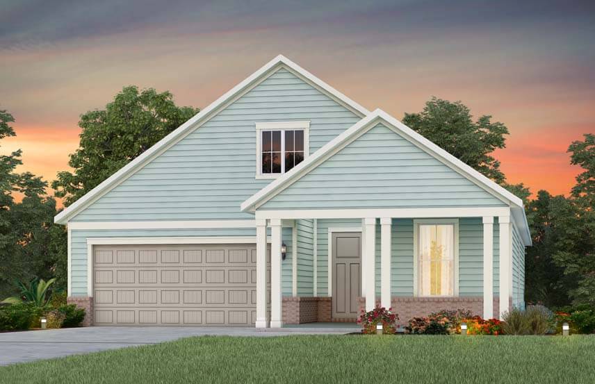 Del Webb Prestige home plan exterior rendering - LC201