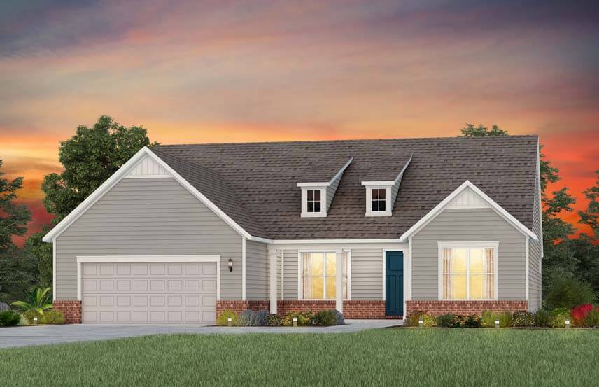 Del Webb Stellar home plan exterior rendering - LC202
