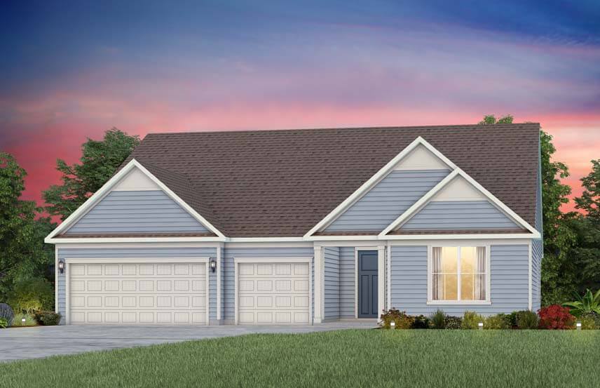 Del Webb Renown home plan exterior rendering - LC102