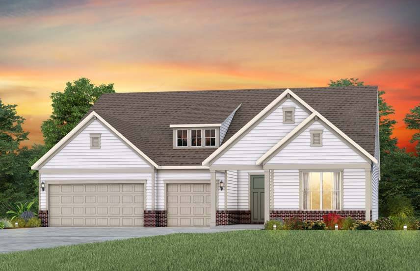 Del Webb Renown home plan exterior rendering - LC201