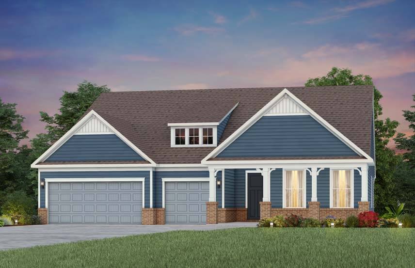 Del Webb Renown home plan exterior rendering - LC202