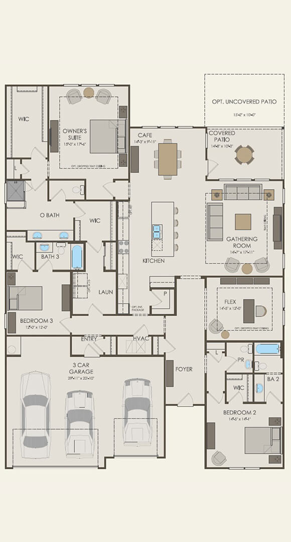 Del Webb Renown home plan First Floor