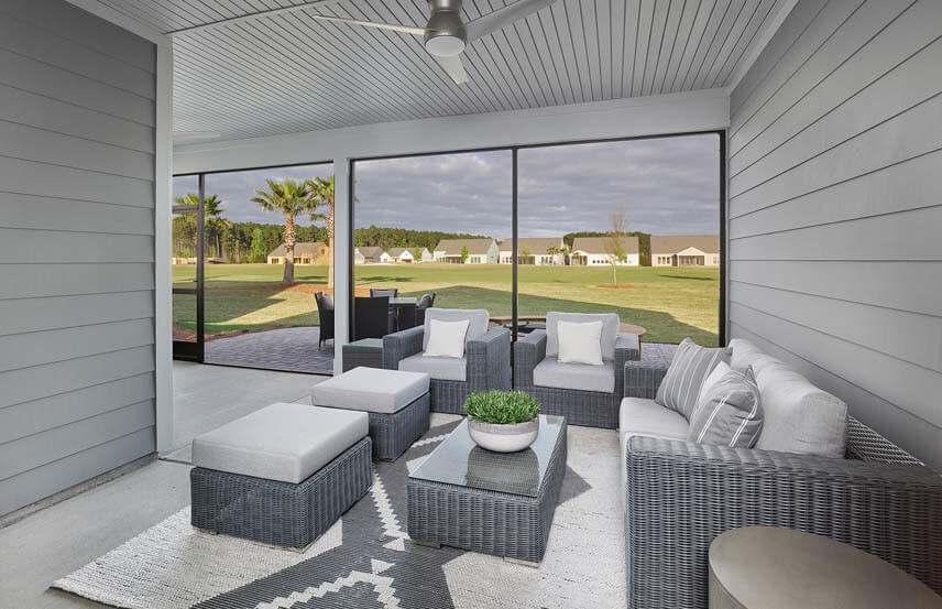 Del Webb Prestige home plan screened porch