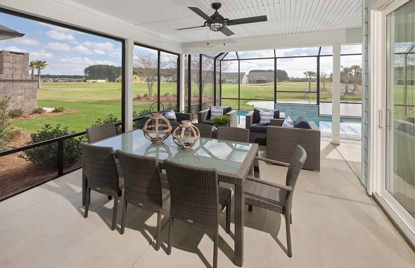 Del Webb Renown home plan screened porch
