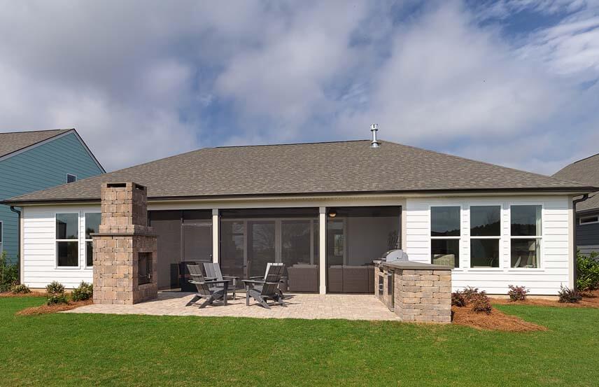 Del Webb Stardom home plan outdoor living grill patio