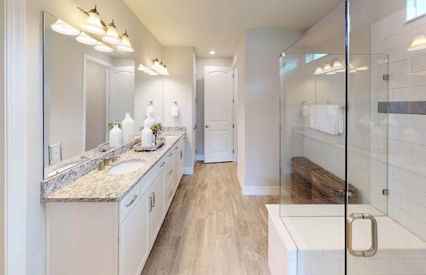 Del Webb Stellar home plan owner's bathroom