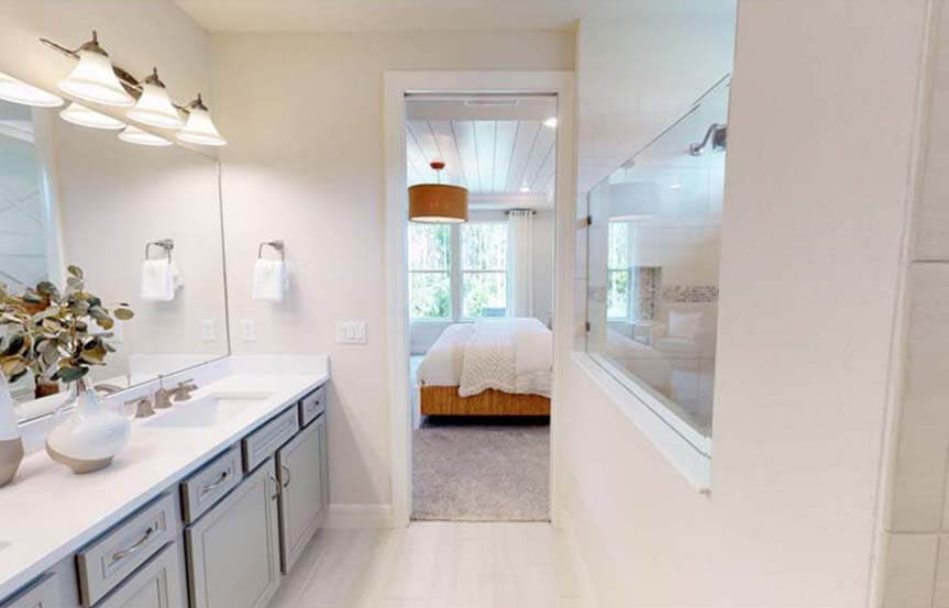 Del Webb Mystique home plan owner's bathroom another view