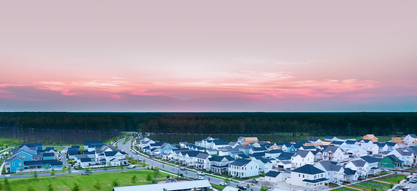 Aerial view of Nexton community