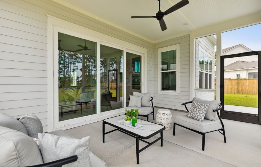 Homes By Dickerson Azalea home plan Screen Porch