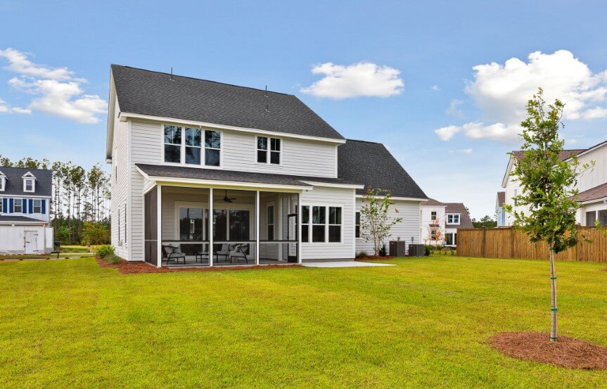 Homes By Dickerson Azalea home plan Backyard