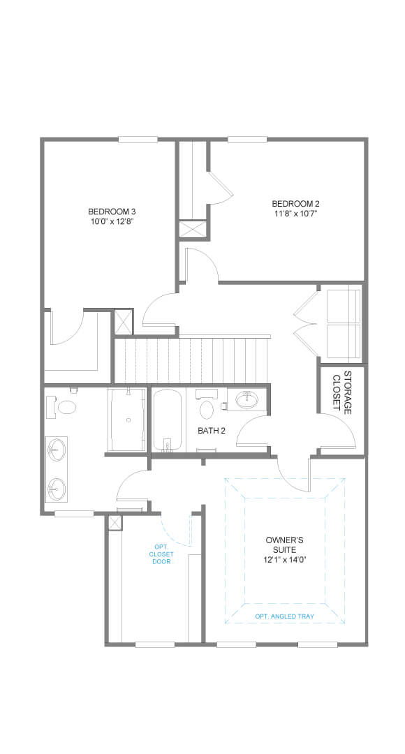 True Homes Lido second floor home plan