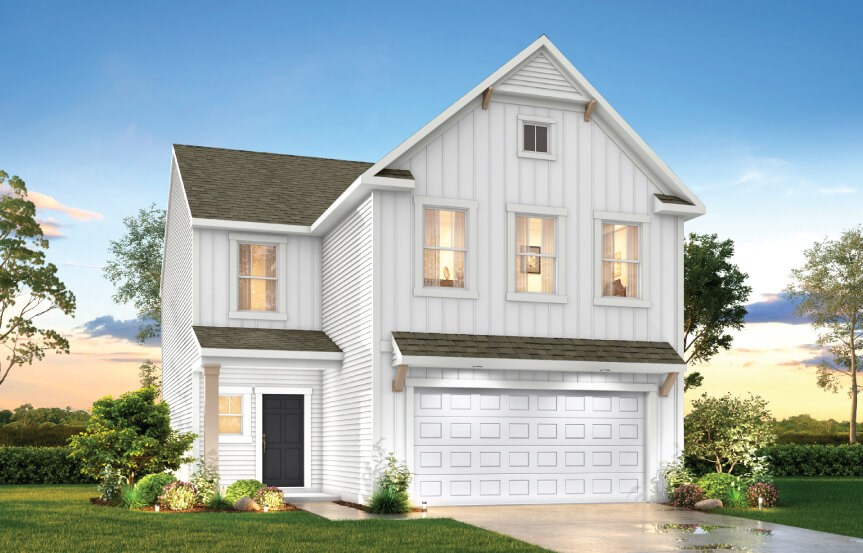 True Homes Shepherd home plan exterior image rendering