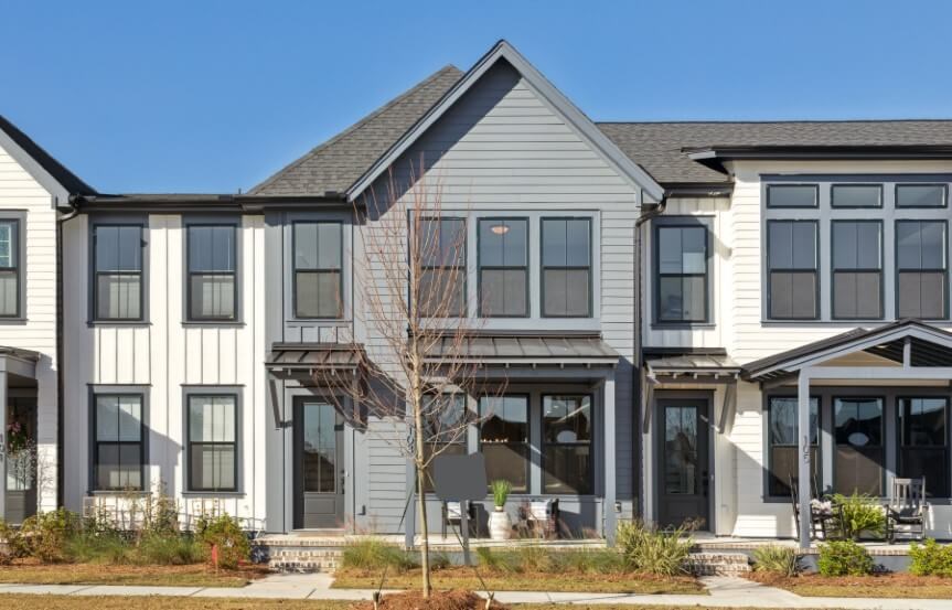 Homes By Dickerson Bellflower spec townhome 9124 Exterior View