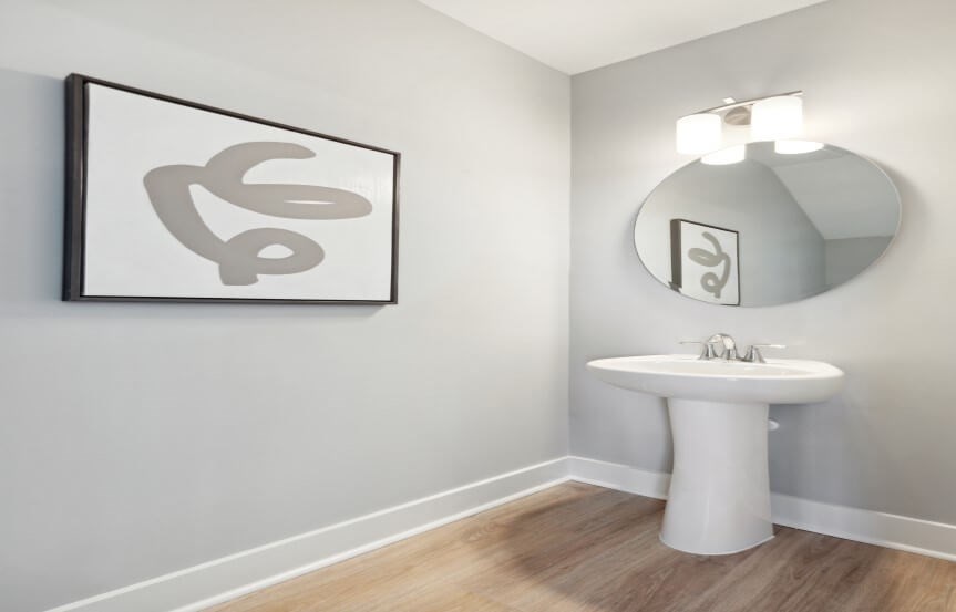 Homes By Dickerson Bellflower spec townhome 9124 Powder Room