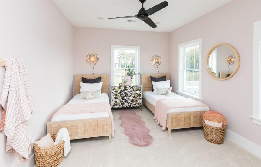 New Leaf Aneto model home secondary bedroom