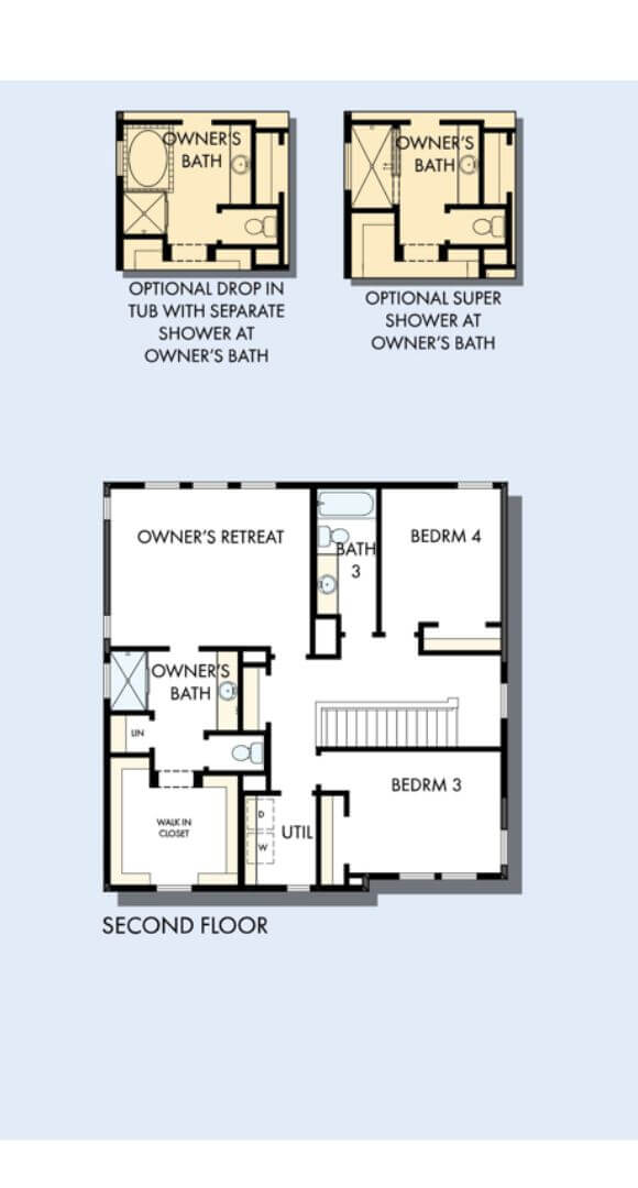 David Weekley Hillmont second floor home plan