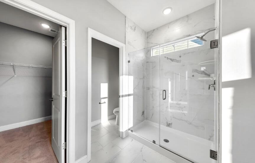 Pulte Homes Marigold spec home plan lot 1042 Owner's suite shower