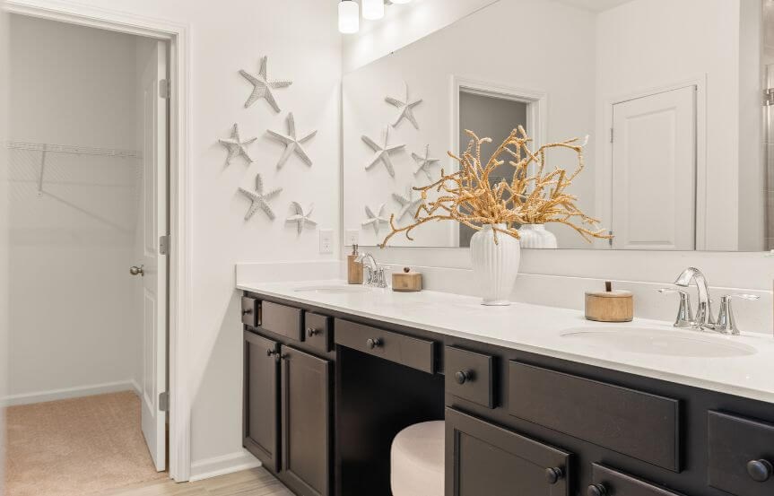True Homes Kipling model home plan Owner's suite bathroom