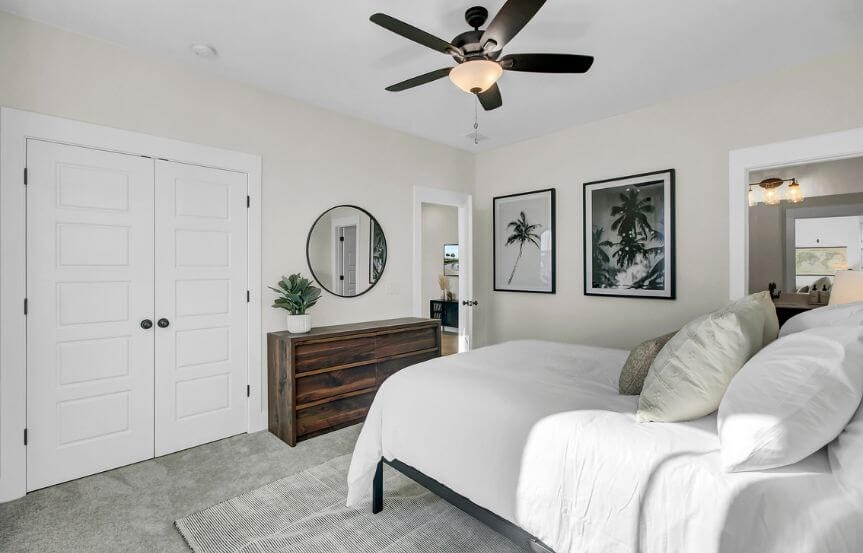 Saussy Burbank Broadway townhome model home Bedroom