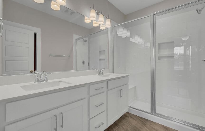 Saussy Burbank Madison townhome spec lot 146 Owner's suite bathroom
