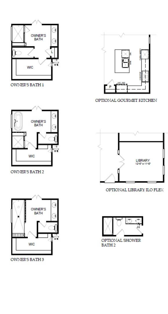 Pulte Homes Sweetgrass home plan Options